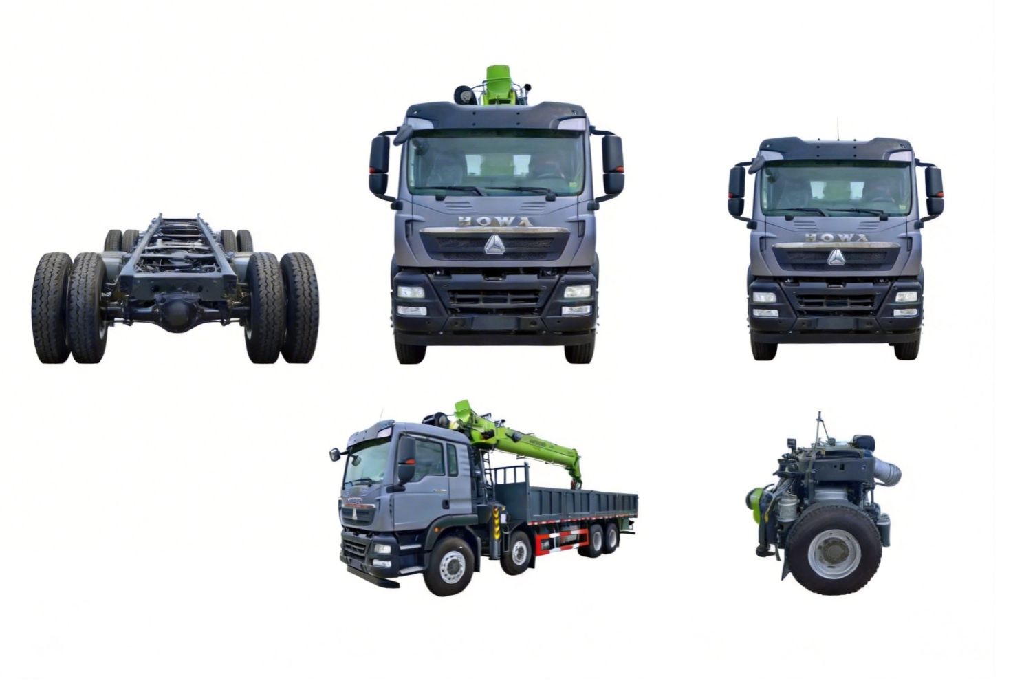 Sinotruk Howo 4X8 Zoomlion 16-Ton 5-Section Arm Truck-Mounted Crane - Image 5