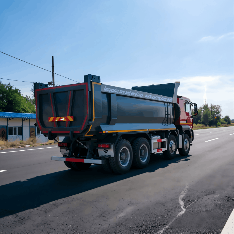 Sitrak 6x4 LNG Dump Truck 430HP Manual + Retarder | Red Heavy Duty Tipper - Image 2