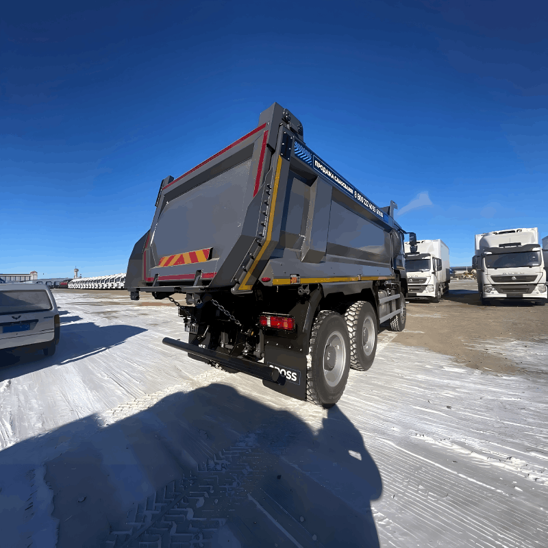 HOWO TX 6x6 Dump Truck 440HP 18-25T GVW | Blue Heavy-Duty Dump Truck - Image 3
